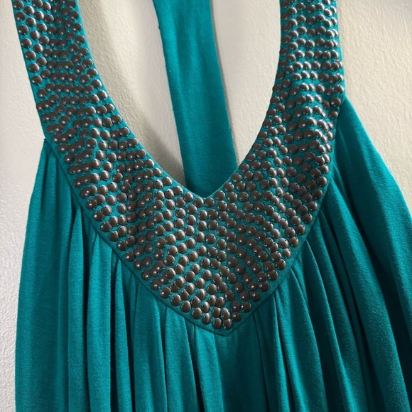 VS Victoria’s Secret Teal Racerback Y2K Shelf Bra Dress Small - Picture 3 of 11